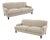 J. Fitzgerald English Traditional Rolled Arm Sofas on Casters, a Pair For Sale