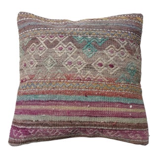 Vintage Kilim Rug Pillow Cover For Sale