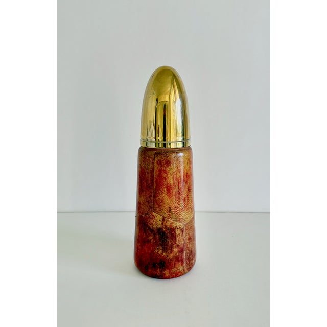 Wood 1950s Attributed to Aldo Tura Bullet Cocktail Shaker For Sale - Image 7 of 10