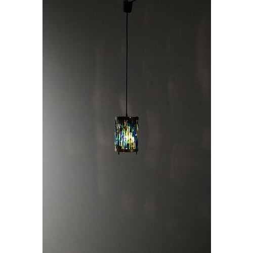 Vintage Pendant Light in Brass For Sale - Image 9 of 11