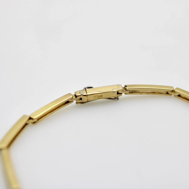 White 1910s Art Deco 18k Gold Platinum Topped Diamond Bracelet For Sale - Image 8 of 8