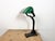 1930s Vintage Green Enamel Banker Lamp, 1930s For Sale - Image 5 of 18
