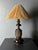 Large Brutalist Table Lamp in Wood and Cast Iron, 1960s For Sale - Image 16 of 18
