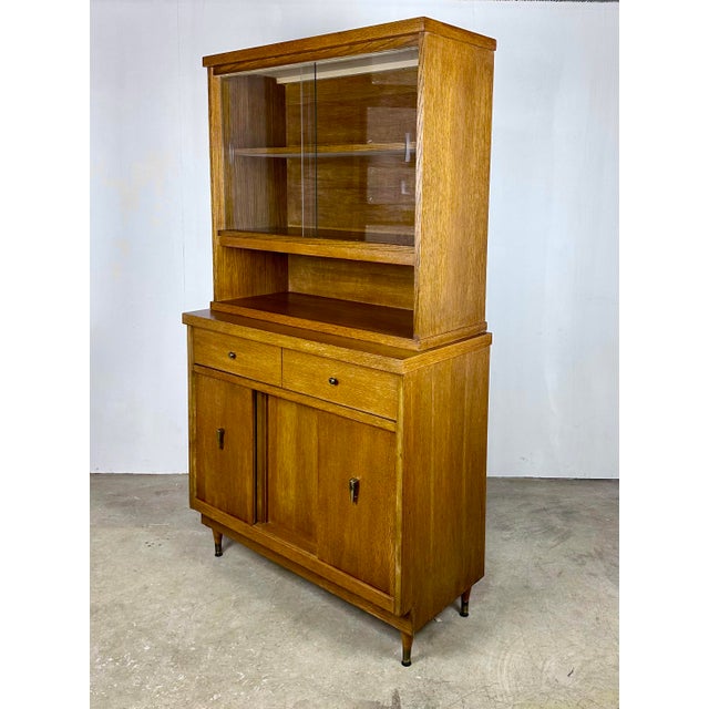 Mid Century Modern Hutch / China by Bassett Chairish