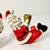 1950s Vintage Americana Boho Chic Whimsical Kick-Backed Santa Candle Holders - A Pair, Christmas For Sale - Image 6 of 11