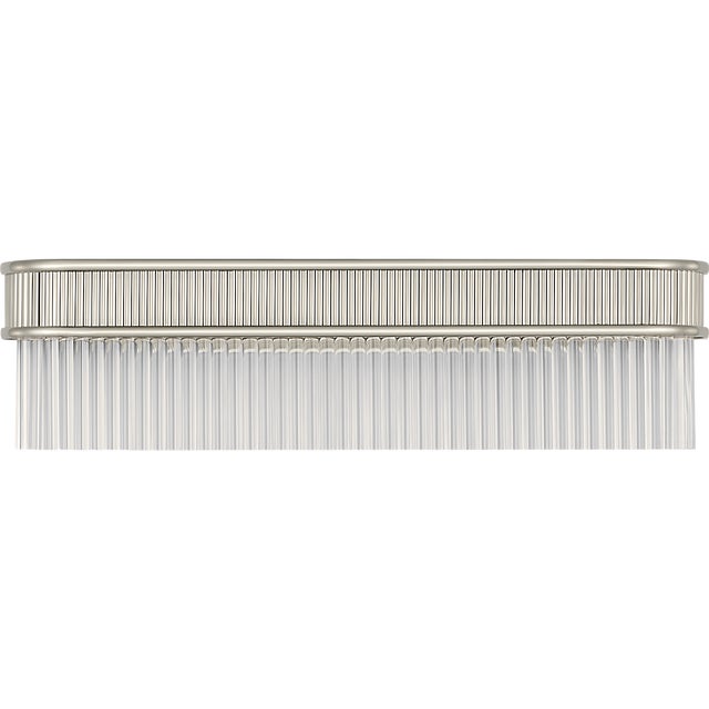 Menil 24" Linear Sconce in Polished Nickel with Crystal Rods Designer: Marie Flanigan Finish: Polished Nickel Height:...