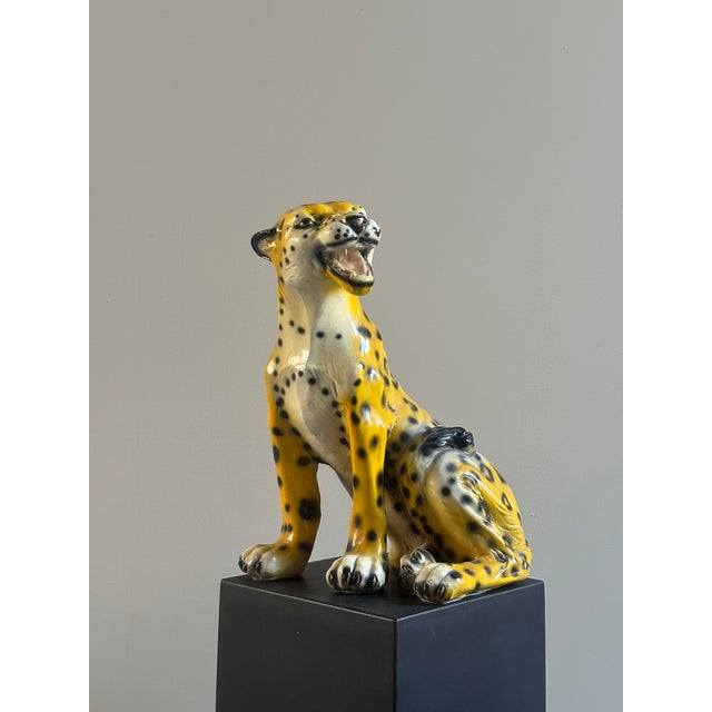 Italan Ceramic Cheetah, 1970s For Sale - Image 16 of 16