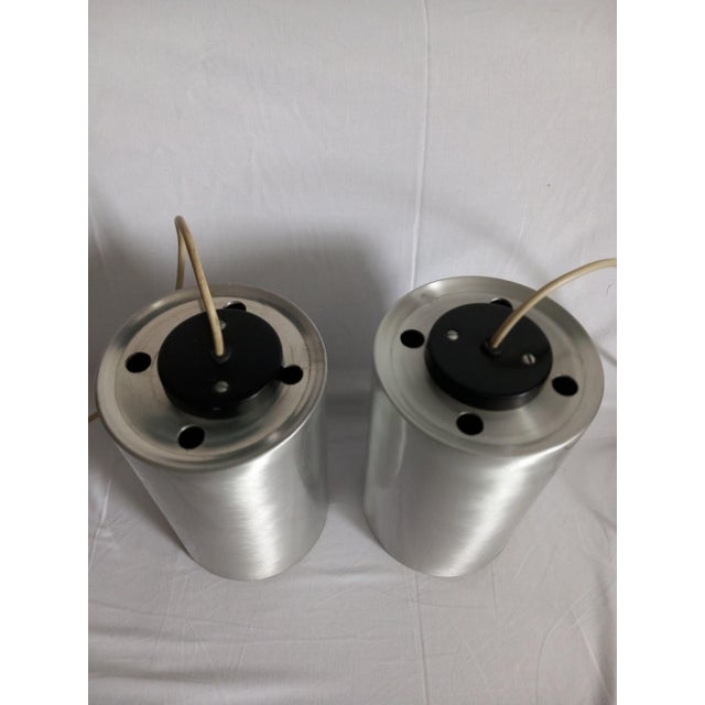 Aluminum Pendant Lamp attributed to Philipps, 1970s For Sale - Image 6 of 14