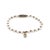 Clover Pearl Beaded Gold Evil Eye Charm Anklet For Sale - Image 10 of 10