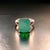 Natural Solitaire Emerald Ring 6.5 14k Yellow Gold 6.62 TCW Certified For Sale - Image 10 of 12