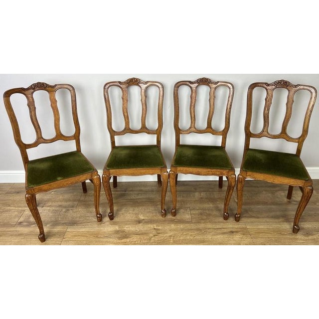 French Dining Chairs in Oak, Set of 4 For Sale - Image 13 of 13