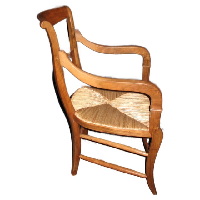 Set of Antique Walnut Armchairs For Sale