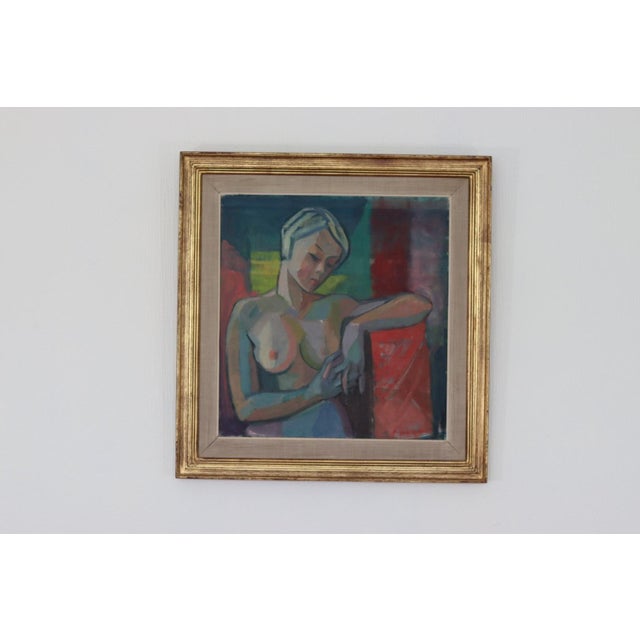 Margareta Wallin, Model, 1960s, Oil on Panel, Framed For Sale - Image 17 of 17
