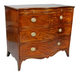 George III Mahogany Serpentine Chest of Drawers