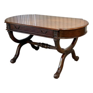 English George IV Regency Style Mahogany Writing Desk For Sale