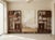 1990s Pair Asian Inspired Asymmetrical Light Brown Shelving Display Cabinet Divider For Sale - Image 5 of 13