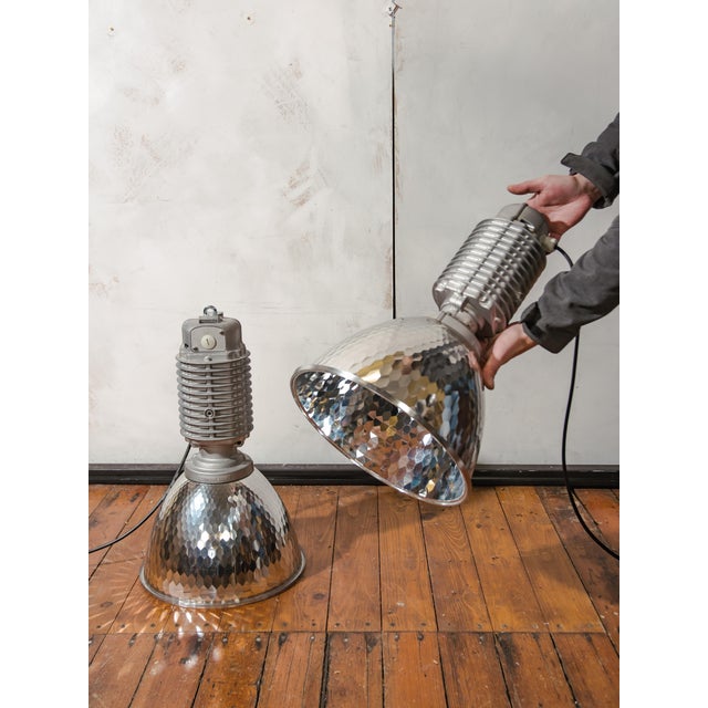 Metal Vintage Pendant Lamp by Charles Keller, 1980s For Sale - Image 7 of 13