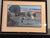 Late 20th Century Vintage Japanese Woodblock Print Farmers Rice Paddy Framed 19x14 Minato Trading For Sale - Image 5 of 6