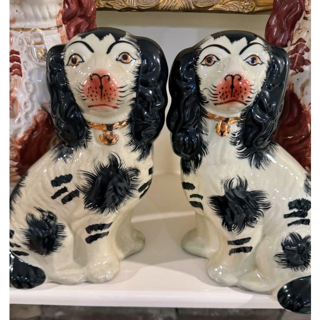 Late 20th Century Staffordshire Dogs - A Pair For Sale - Image 5 of 13