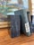 Vintage Black Likely Marble Bookends - Solid Rectangular Pair With White Veining, Mid-20th Century. For Sale - Image 4 of 8