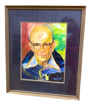 1980's Colorful Portrait of a Man in a Windbreaker