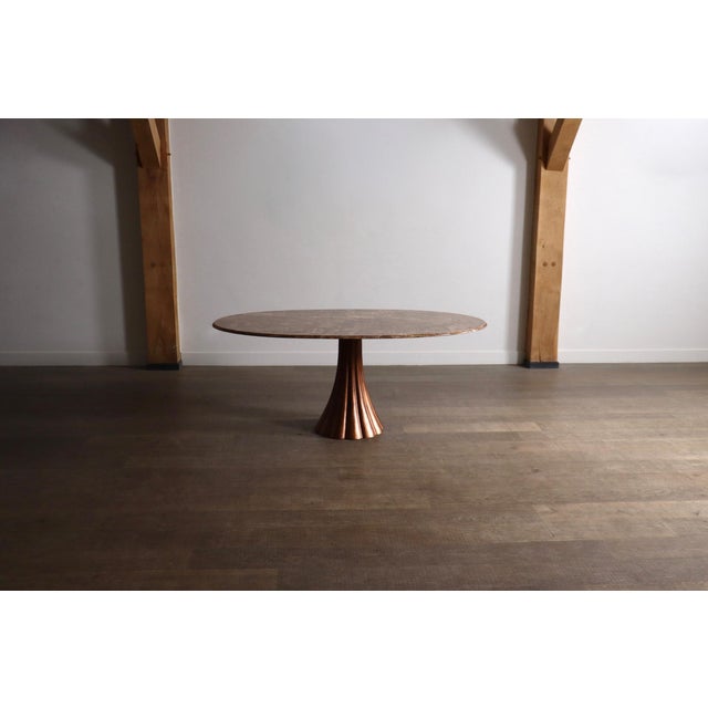 Oval Onyx Marble Dining Table by Angelo Mangiarotti, Italy, 1970s For Sale - Image 15 of 15