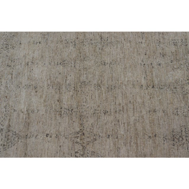 Large Area Modern Moroccan Type All-Neutral Rug in Beige, Cream, and Gray For Sale - Image 9 of 11