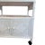 Wood Rattan 2 Door FIcks Reed Bar Cart For Sale - Image 7 of 8
