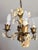 Vintage Shabby Chic Florentine Pendant Lamp Four-Armed with Gold-Tone Porcelain Roses, 1960s For Sale - Image 13 of 18