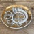 Gold Fornasetti French Horn Porcelain Ashtray