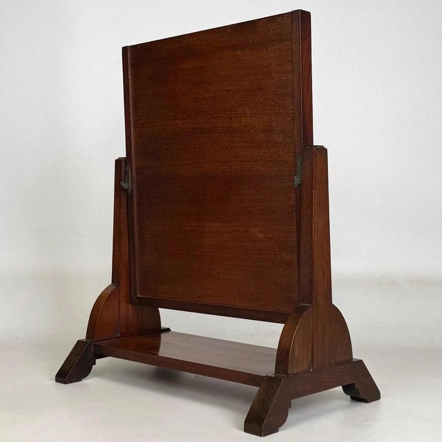 Antique English Inlaid Mahogany Dressing Mirror, 1890s For Sale - Image 9 of 14