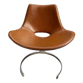 Model Scimitar IS-63 Chair attributed to Preben Fabricius and Jørgen Kastholm for Ivan Schlechter, Denmark, 1962 For Sale