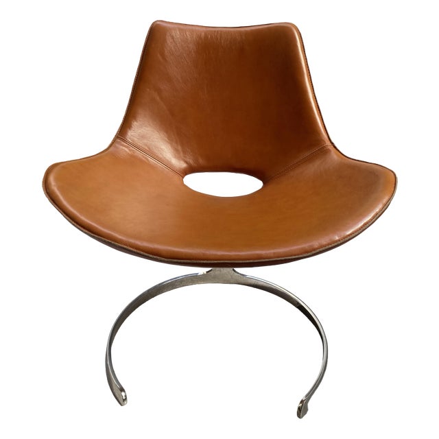 Model Scimitar IS-63 Chair attributed to Preben Fabricius and Jørgen Kastholm for Ivan Schlechter, Denmark, 1962 For Sale