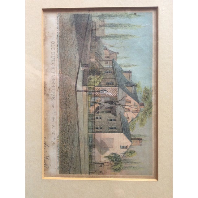 1910s Vintage Architectural Hand Colored Etchings - a Pair For Sale - Image 5 of 13