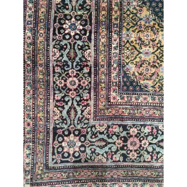 Persian 1950s Vintage Persian Tehran Rug For Sale - Image 3 of 7