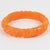 Bakelite Carved Bracelet Bangle Milky Orange Papaya For Sale - Image 4 of 5