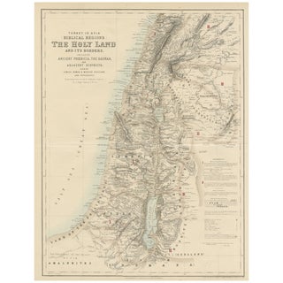 Biblical Regions and the Holy Land, 1856 For Sale
