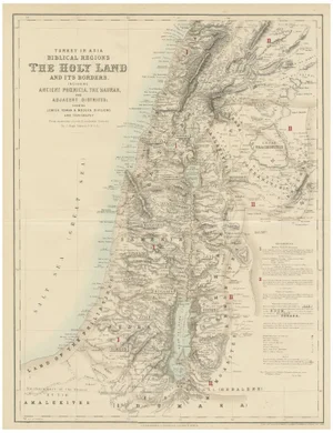 Biblical Regions and the Holy Land, 1856