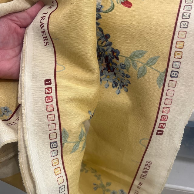 English Travers Fabric England 3 1/4 Yards of Carnavalet For Sale - Image 3 of 6