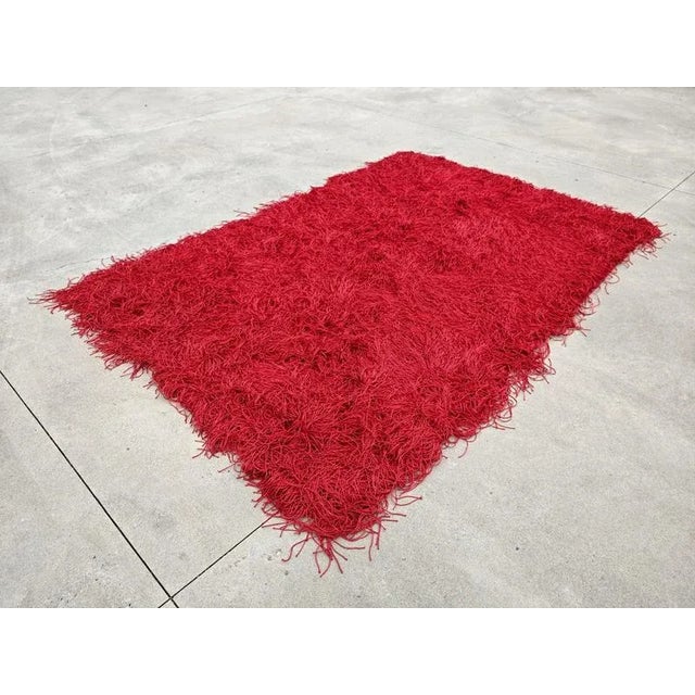 Postmodern Large Postmodern Long Threads Spaghetti Rug attributed to Kare Design, 2000s For Sale - Image 3 of 12