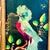 1950s Vintage Mexican Folk Art Original Feather Bird Mixed Media Painting. For Sale - Image 4 of 10