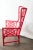 1960s Tall Chinese Chippendale Wingback Arm Chair For Sale - Image 5 of 8