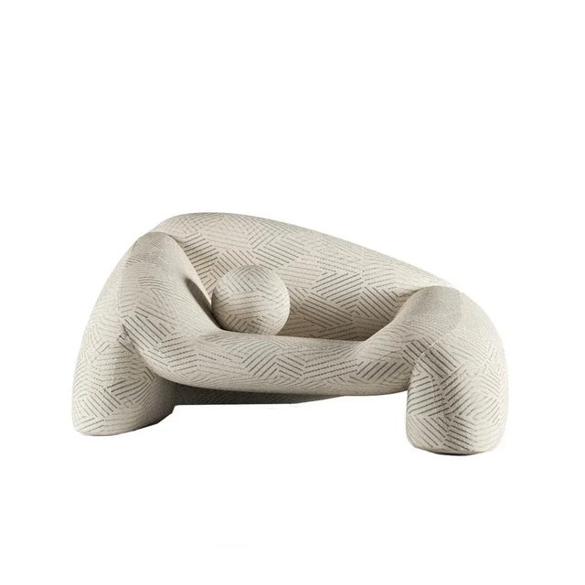 Contemporary Jell Armchair in Kvadrat Razzle Dazzle Fabric by Alter Ego Studio For Sale - Image 3 of 3