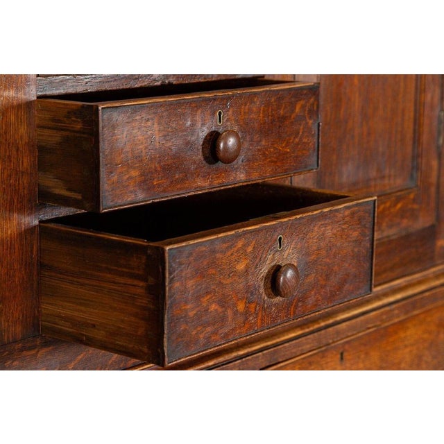 Large Georgian English Oak Linen Press Cupboard, 1820s For Sale - Image 11 of 15