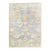 Light Blue Fine Hand Knotted Oushak Rug For Sale