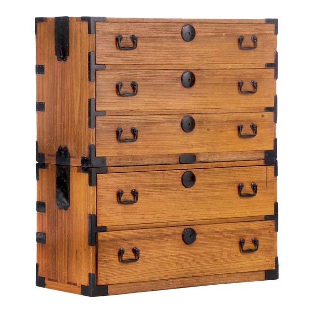 Mid 20th Century Japanese Tansu Chest Chairish