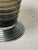 Art Deco Vases of Ribbed Smoked Glass and Chrome - From France (Two Available) For Sale - Image 11 of 15