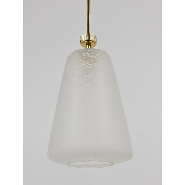 Mid-Century Brass Crown Pendant Lamp Lantern in the style of Gio Ponti, Italy, 1950s For Sale - Image 17 of 18