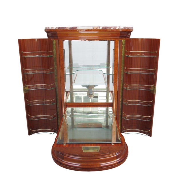 1930s Fine Art Deco Bar Cabinet For Sale - Image 4 of 6