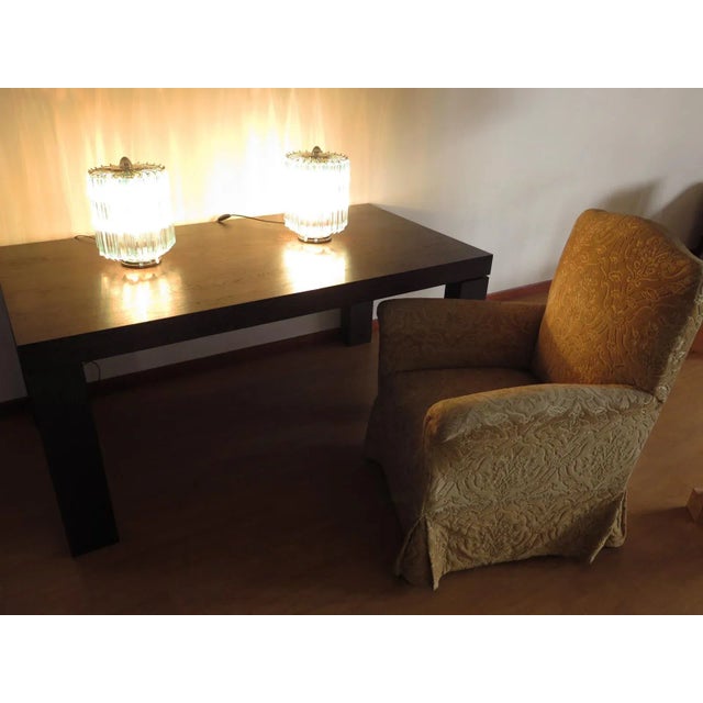 1980s Vintage Italian Glass Quadriedri Table Lamps, 1981, Set of 2 For Sale - Image 5 of 12